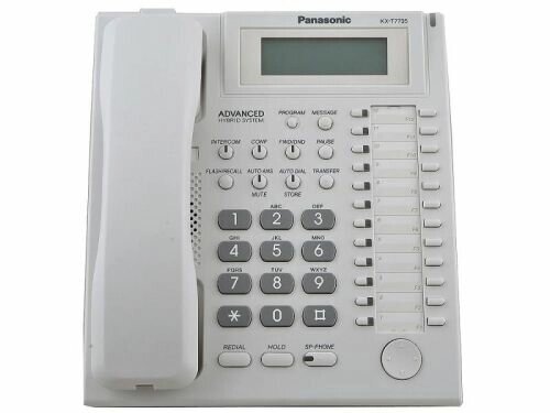 Системный телефон aналоговый Panasonic KX-T7735RU для KX-TE и KX-TDA от компании MetSnab - фото 1