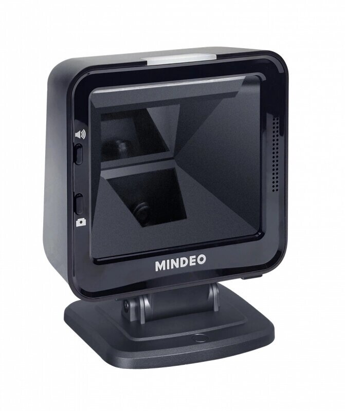 Сканер штрих-кода MINDEO (презентационный, 2D имидж, черный) MP8600 с подставкой от компании MetSnab - фото 1