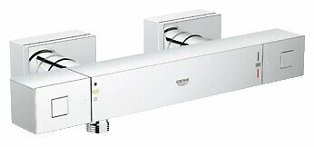 Смеситель для душа Grohe Grohtherm Cube 34488000 двухрычажный с термостатом от компании MetSnab - фото 1