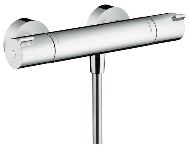 Смеситель для душа hansgrohe Ecostat 1001 CL 13211000 двухрычажный с термостатом от компании MetSnab - фото 1