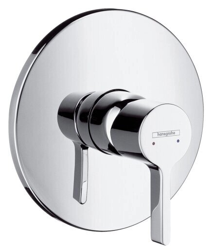 Смеситель для душа hansgrohe Metris S 31665000 + 01800180 однорычажный встраиваемый от компании MetSnab - фото 1