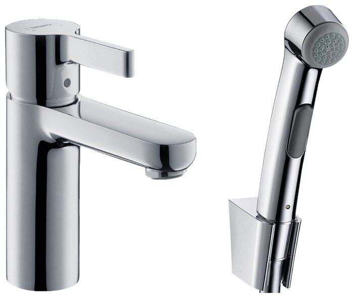 Смеситель для раковины (умывальника) hansgrohe Metris S 31160000 однорычажный лейка в комплекте от компании MetSnab - фото 1