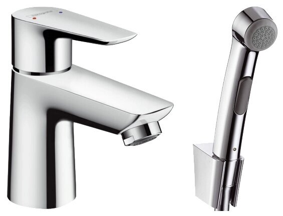 Смеситель для раковины (умывальника) hansgrohe Talis E 71729000 однорычажный лейка в комплекте от компании MetSnab - фото 1