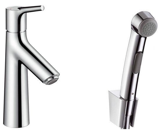 Смеситель для раковины (умывальника) hansgrohe Talis S 72290000 однорычажный лейка в комплекте от компании MetSnab - фото 1