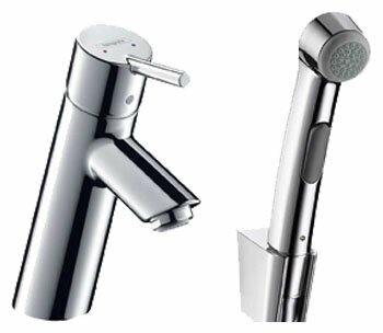 Смеситель для раковины (умывальника) hansgrohe Talis S2 32140000 однорычажный лейка в комплекте от компании MetSnab - фото 1