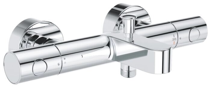 Смеситель для ванны с подключением душа Grohe Grohtherm 800 Cosmopolitan 34766000 двухрычажный с термостатом от компании MetSnab - фото 1