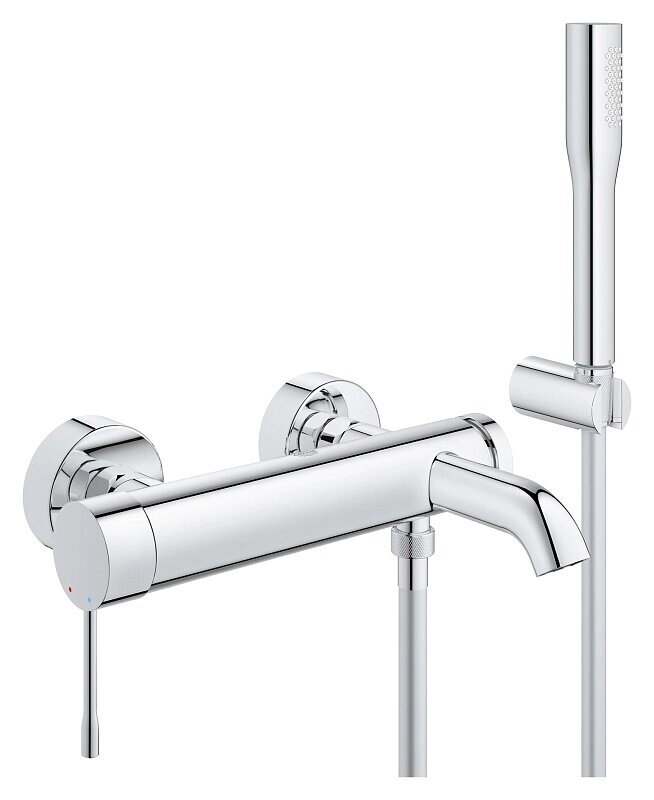 Смеситель Grohe Essence+ 33628001 для ванны с душевым набором от компании MetSnab - фото 1