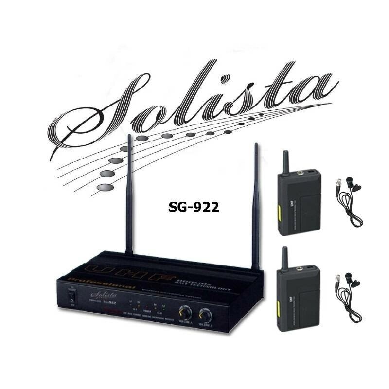 SOLISTA SG-922 (LV) Радиосистема UHF, 2 петличных микрофона от компании MetSnab - фото 1