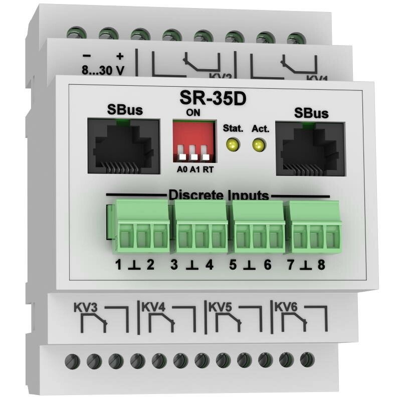 SR-35D - модуль управления релейными выходами от компании MetSnab - фото 1