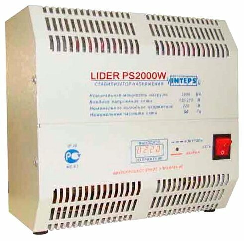 Стабилизатор напряжения однофазный Lider PS2000W-30 от компании MetSnab - фото 1