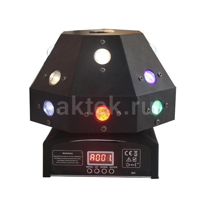 Светодиодная цветомузыка с лазером SkyDisco MH 16 Led RGB от компании MetSnab - фото 1