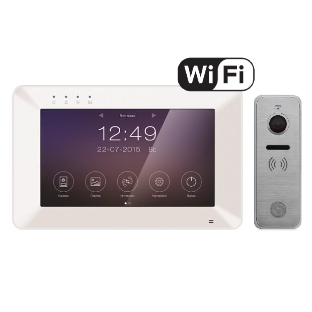 Tantos Rocky WIFI Комплект видеодомофона с вызывной панелью iPanel 2 (Metal) + на 110 градусов от компании MetSnab - фото 1