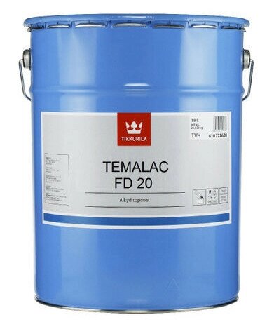 Tikkurila Temalac FD 20 / Тиккурила Темалак ФД 20 краска алкидная полуматовая однокомпонентная, 18 от компании MetSnab - фото 1