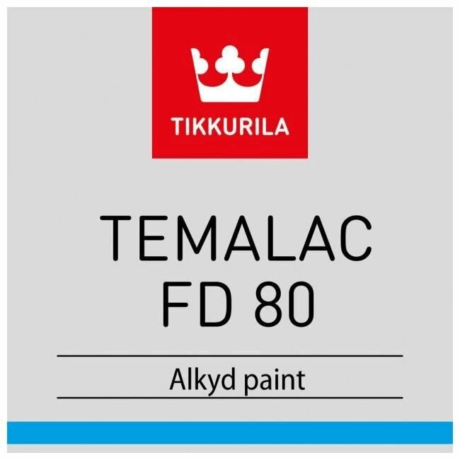 Tikkurila Temalac FD 80 / Тиккурила Темалак ФД 80 Быстровысыхающая, глянцевая, однокомпонентная, алкидная покрывная от компании MetSnab - фото 1