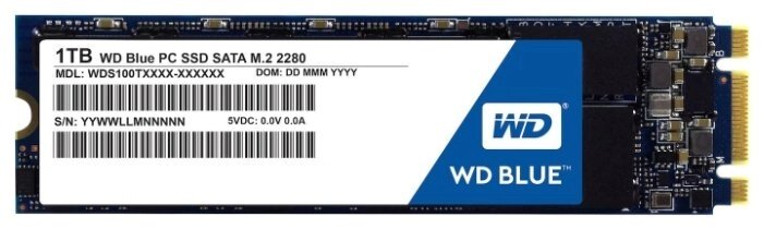 Твердотельный накопитель Western Digital WD BLUE PC SSD 1 TB (WDS100T1B0B) от компании MetSnab - фото 1