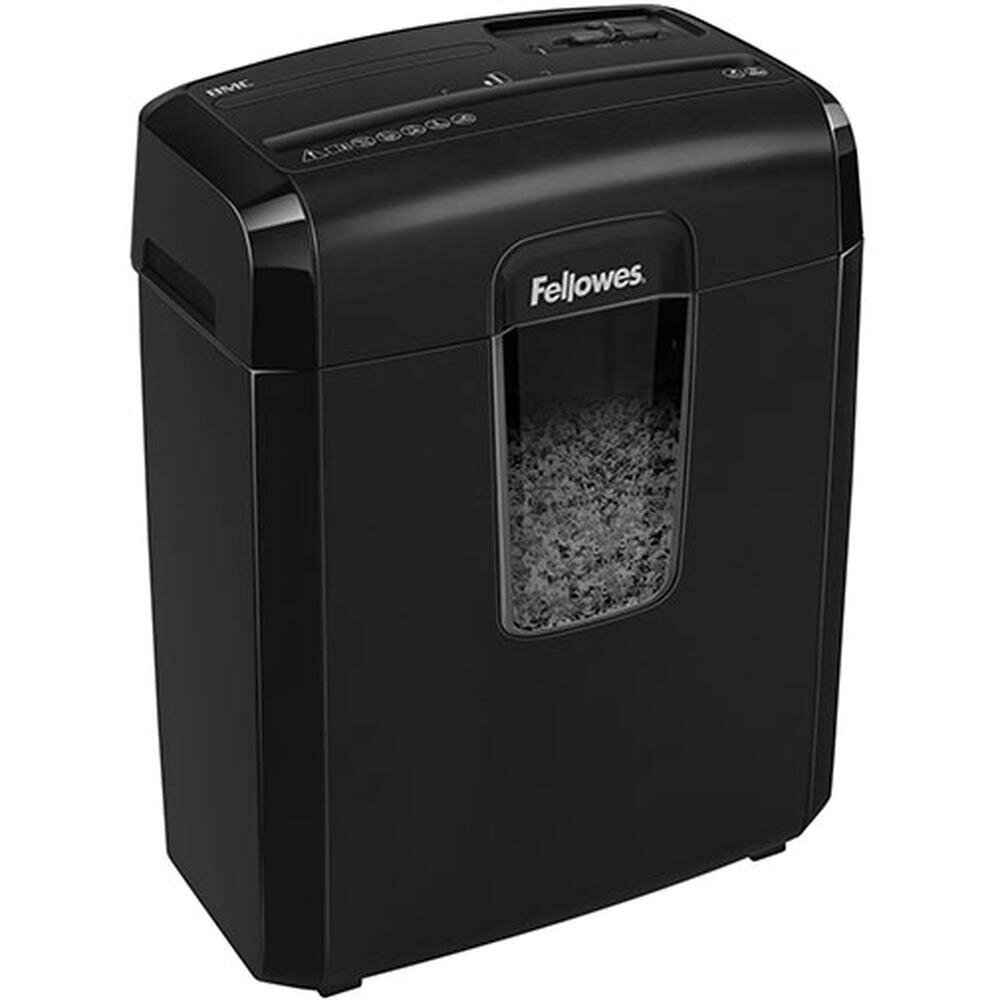 Уничтожитель бумаг Fellowes MicroShred 8MC (секр. P-4)/фрагменты/8лист./14лтр./скобы/пл. карты от компании MetSnab - фото 1