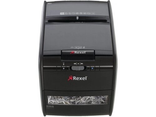 Уничтожитель бумаг REXEL Авто+60X, черный от компании MetSnab - фото 1