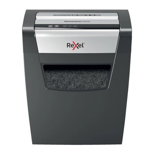 Уничтожитель бумаг REXEL Momentum X410, P-4, 4х28 мм, 10 лист. одновременно, 23л [2104571eu] от компании MetSnab - фото 1