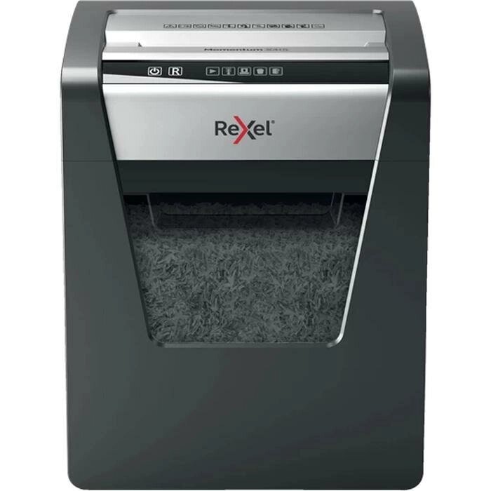 Уничтожитель бумаг Rexel Momentum X415 EU (секр. P-4) / фрагменты / 15лист. / 23лтр. / скрепки / скобы от компании MetSnab - фото 1