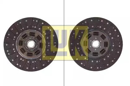 Ведомый диск сцепления Luk 343003110 от компании MetSnab - фото 1