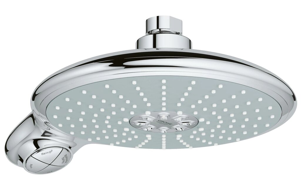 Верхний душ GROHE PowerSoul, 4 режима, диаметр 190 мм, с ограничением расхода воды, хром (27767000) от компании MetSnab - фото 1