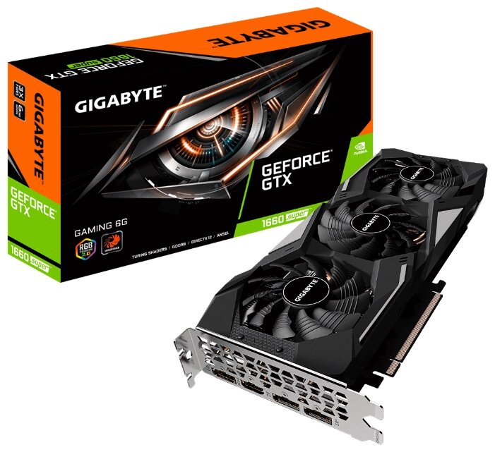 Видеокарта GIGABYTE GeForce GTX 1660 SUPER 1785MHz PCI-E 3.0 6144MB 14000MHz 192 bit HDMI 3xDisplayPort HDCP GAMING от компании MetSnab - фото 1