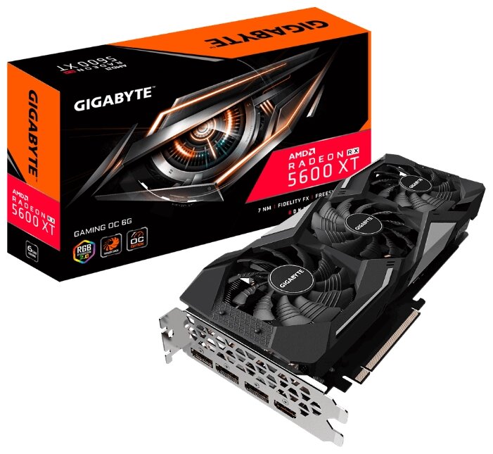 Видеокарта GIGABYTE Radeon RX 5600 XT 1560MHz PCI-E 4.0 6144MB 12000MHz 192 bit 3xDisplayPort HDMI HDCP GAMING OC от компании MetSnab - фото 1