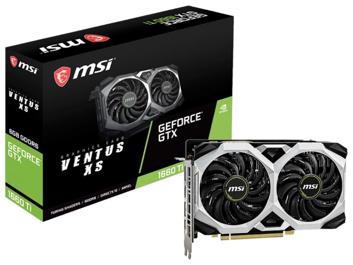 Видеокарта MSI GeForce GTX 1660 Ti 1770MHz PCI-E 3.0 6144MB 12000MHz 192 bit HDMI 3xDisplayPort HDCP VENTUS XS от компании MetSnab - фото 1