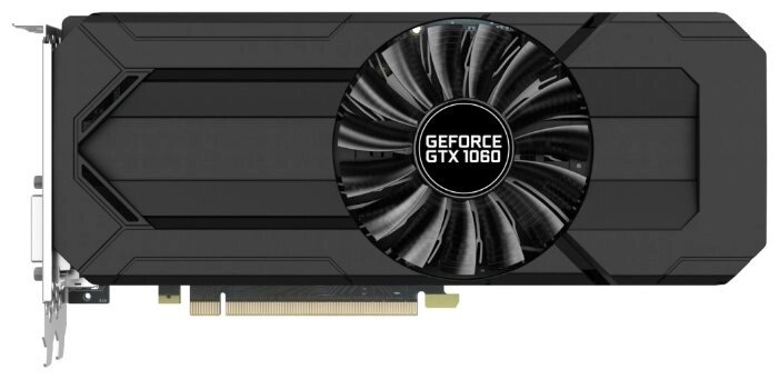 Видеокарта Palit GeForce GTX 1060 1506MHz PCI-E 3.0 6144MB 8000MHz 192 bit DVI HDMI HDCP StormX от компании MetSnab - фото 1