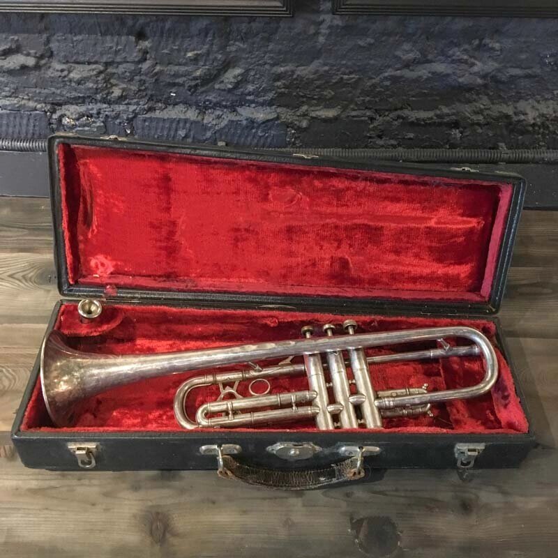 Винтажная труба в чехле Vintage Trumpet In Case Weltklang, Винтаж от компании MetSnab - фото 1