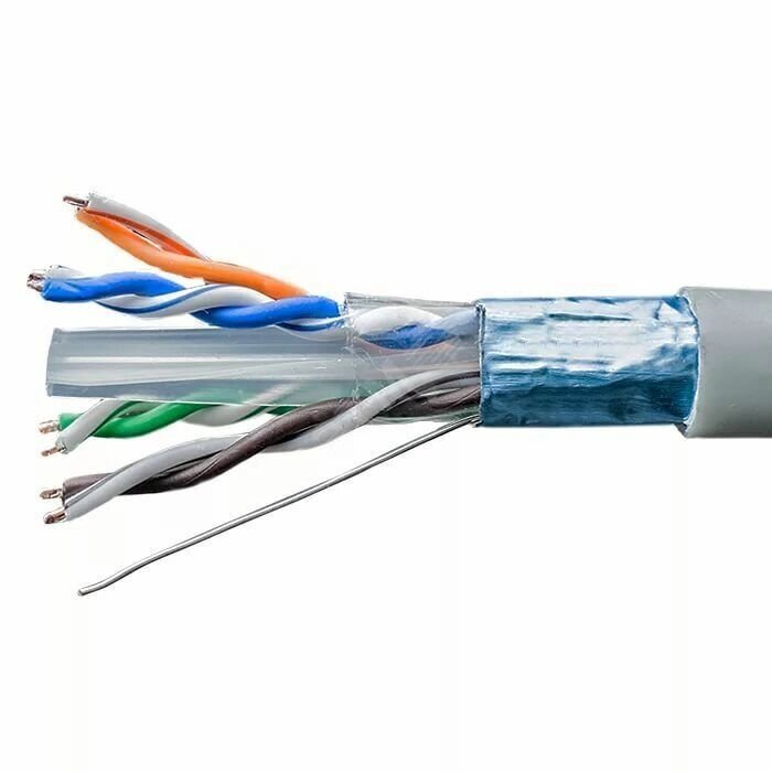 Витая пара FTP 4 пары AWG 23 Cat 6 внутренняя Cu Six (FTP 4x2x0,54 6 In/Cu) SUPRLAN (бухта 305м) от компании MetSnab - фото 1