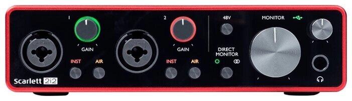 Внешняя звуковая карта Focusrite Scarlett 2i2 3rd Gen от компании MetSnab - фото 1