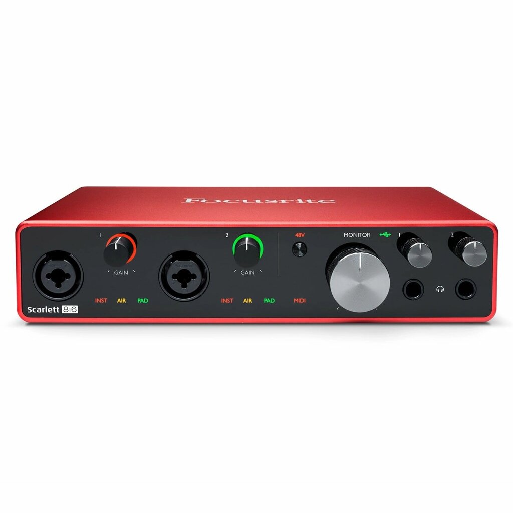 Внешняя звуковая карта Focusrite Scarlett 8i6 3rd Gen от компании MetSnab - фото 1