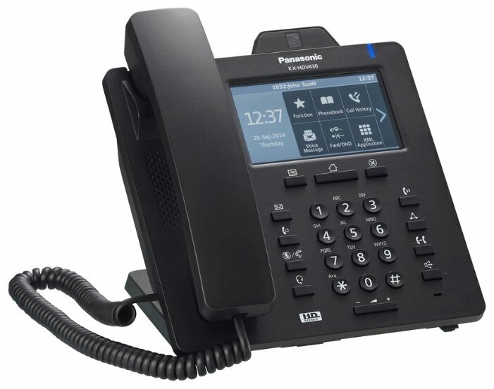 VoIP-телефон Panasonic KX-HDV430 черный от компании MetSnab - фото 1