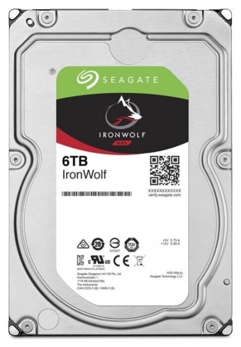 Жесткий диск Seagate IronWolf 6 TB ST6000VN001 от компании MetSnab - фото 1