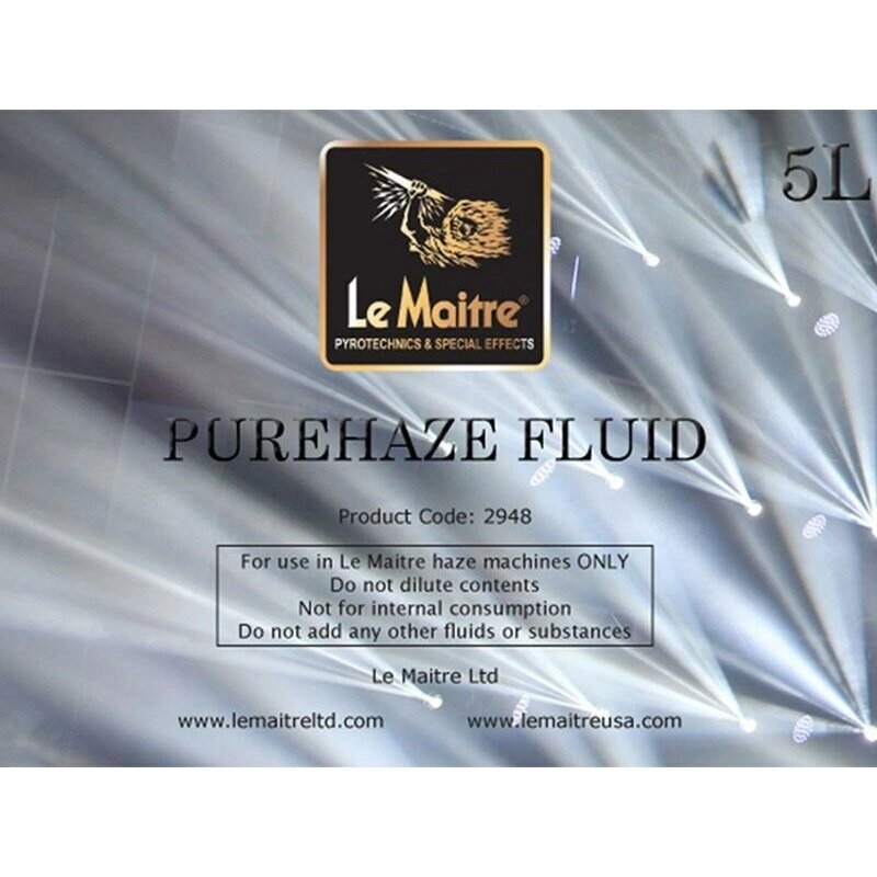 Жидкость для генераторов тумана Le Maitre PUREHAZE FLUID 5L ex- STADIUM HAZE FLUID 5L от компании MetSnab - фото 1