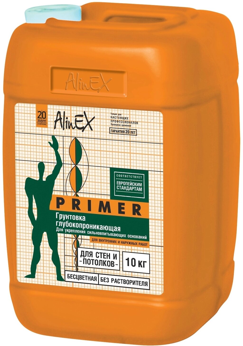 Грунтовка AlinEX Primer 10 кг, бесцветный от компании MetSnab - фото 1