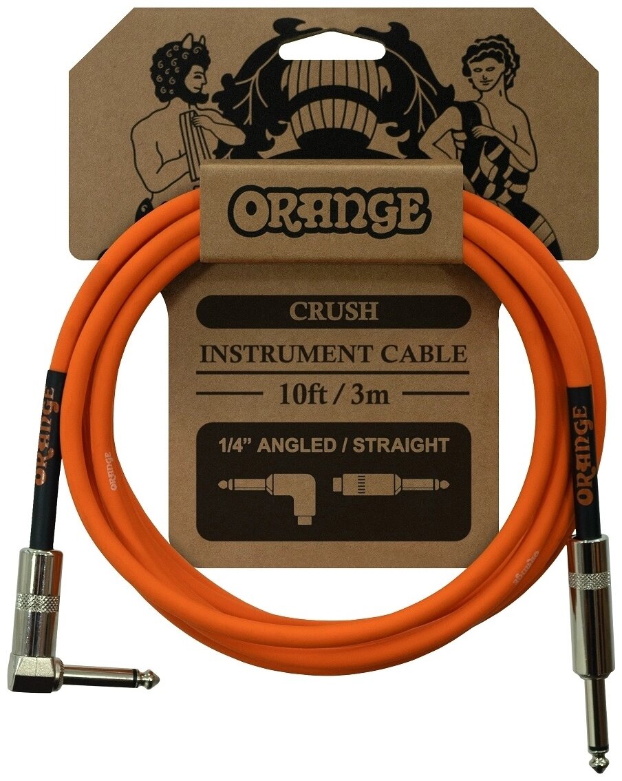 Кабель Orange Amps Crush 10ft Instrument Cable Angled to Straight 3 м м оранжевый от компании MetSnab - фото 1