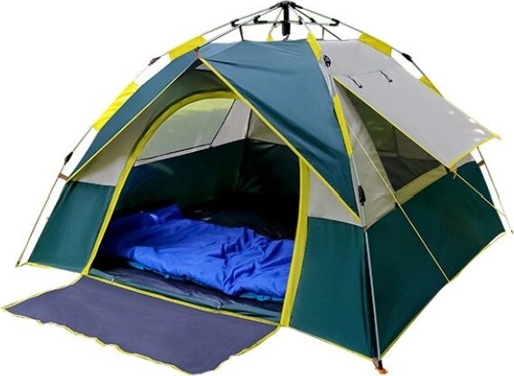 Палатка CAMPING Gear PFCT-040 кемпинговая количество мест:2 зеленый от компании MetSnab - фото 1