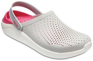 Сабо Crocs 204592-115 серый, розовый 39