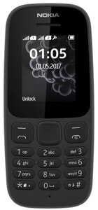 Мобильный телефон Nokia 105 Dual SIM черный