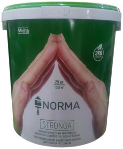 Краска Alina Paint водоэмульсионная Norma Stronga 25 кг, белый цвет