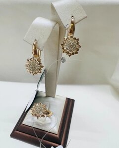 Набор Xuping Jewelry 02 вес 6.99 г золото, фианит