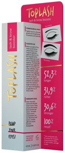 TOPLASH средство для роста Lash and Brow Booster 3 мл