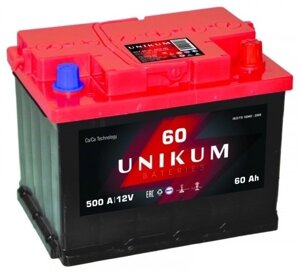 Аккумулятор UNIKUM 6СТ-60Ah -/+