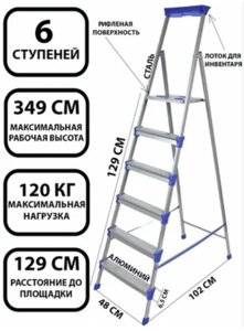 НИКА стремянка Nika СМ6,349 см