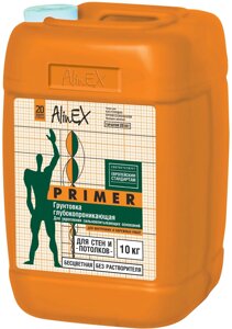 Грунтовка AlinEX Primer 10 кг, бесцветный