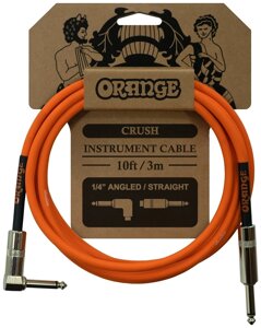 Кабель Orange Amps Crush 10ft Instrument Cable Angled to Straight 3 м м оранжевый