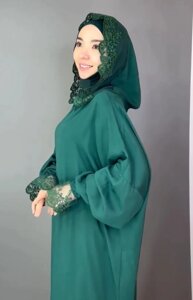 Намазник Muslima Sanim 9742 зеленый универсальный