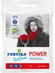 Противогололедное средство FERTIKA химический ICECARE POWER